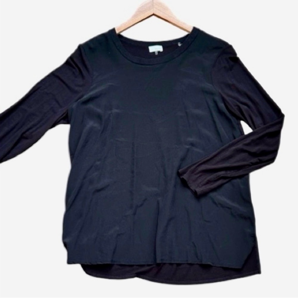 Silk and Jersey Baseball style top
